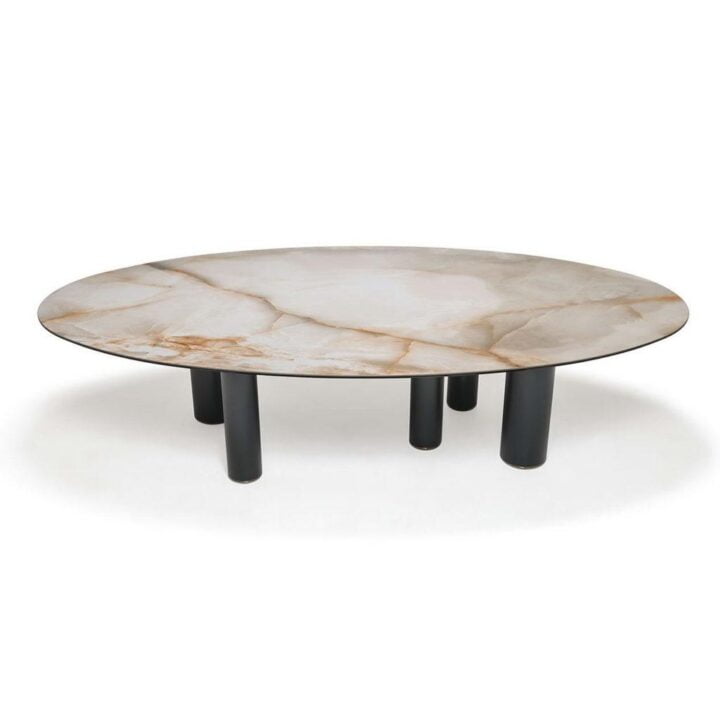 Roll Keramik - rectangular metal table | Cattelan Italia