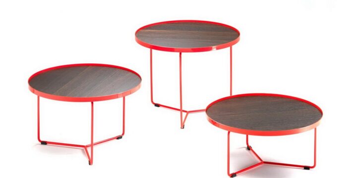 Billy Wood - round veneer coffee table | Cattelan Italia