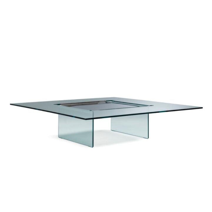 Carrè - square glass coffee table | Cattelan Italia