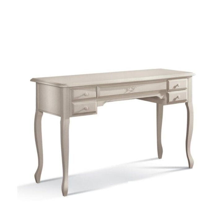 Francesca - rectangular wood writing desk with drawers | Cavio