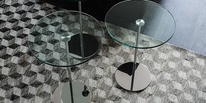 Gliss - round glass coffee table | Cattelan Italia