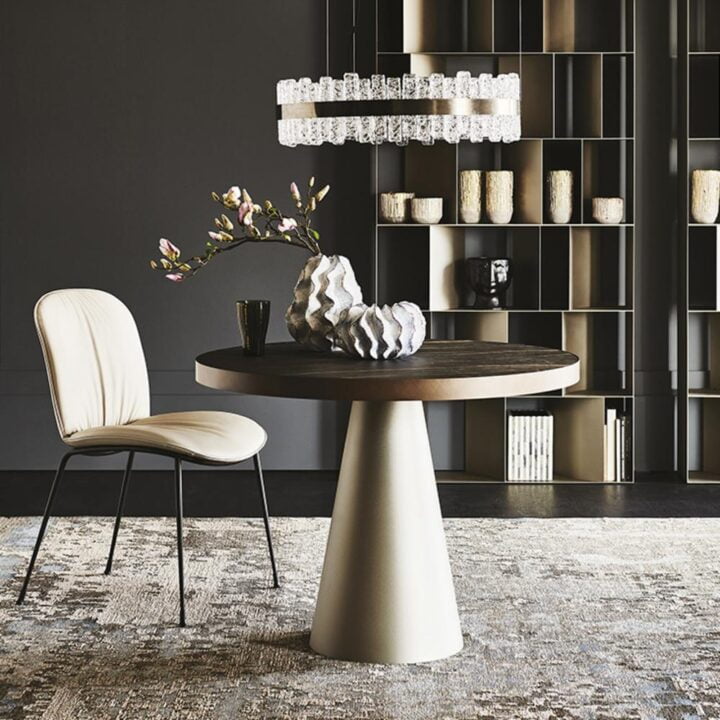 Saturno Keramik Bistrot - round metal coffee table | Cattelan Italia