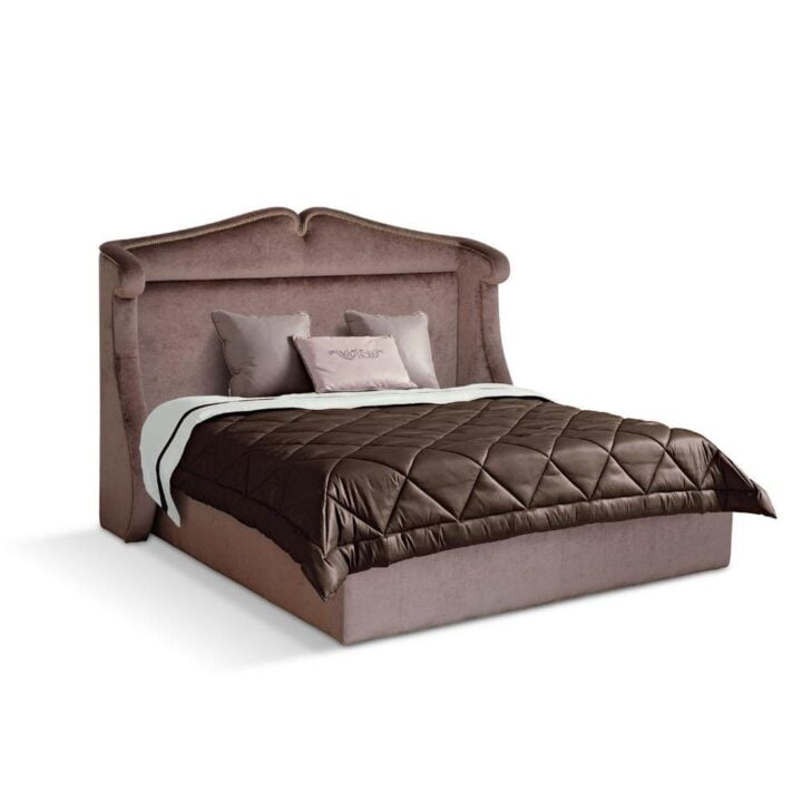 Verona - velvet bed with upholstered headboard | Cavio