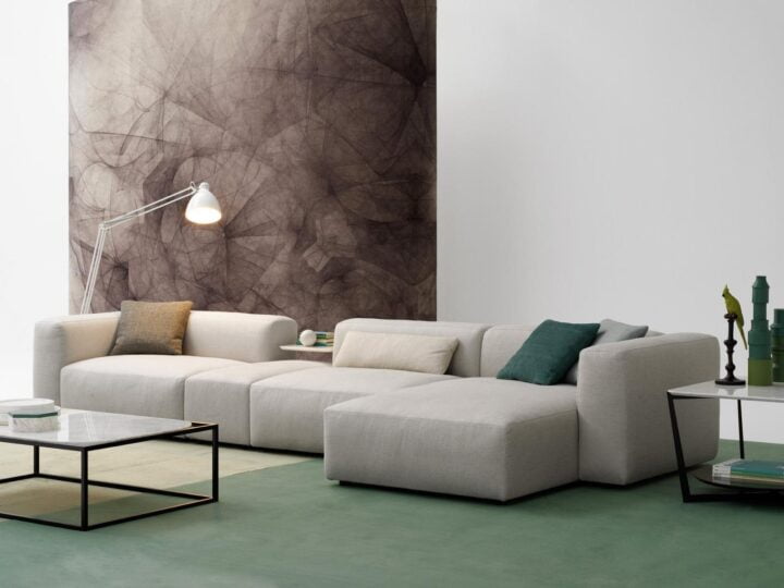Alcazar - modular leather sofa | Alberta Salotti