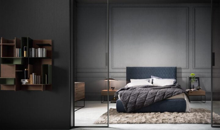 Allen - fabric bed with tufted headboard | ALF Dafre
