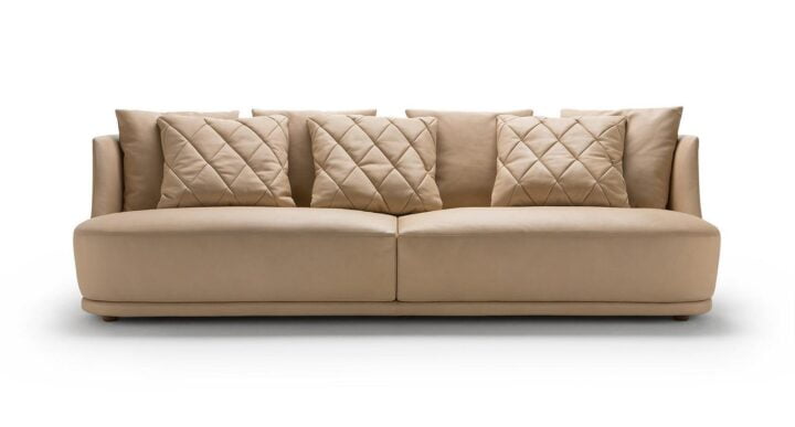 Audrey - sectional leather sofa | Alberta Salotti