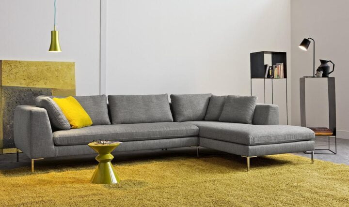 Collins - sectional fabric sofa | Alberta Salotti