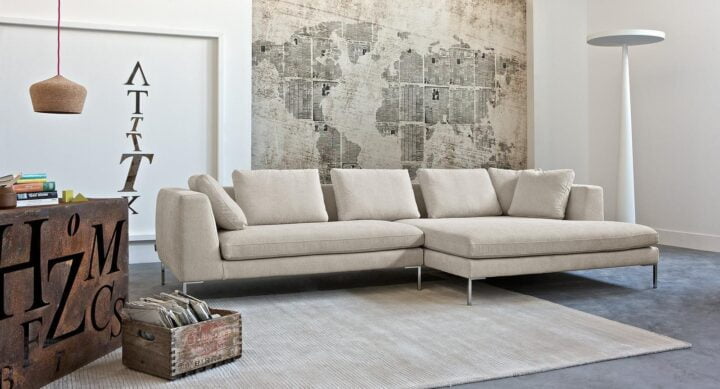 Collins - sectional fabric sofa | Alberta Salotti