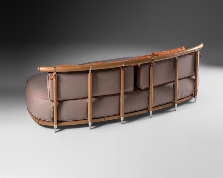 Coriandolo - curved fabric sofa | Annibale Colombo