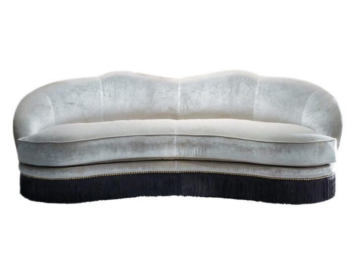 Daisy - curved leather sofa | Longhi