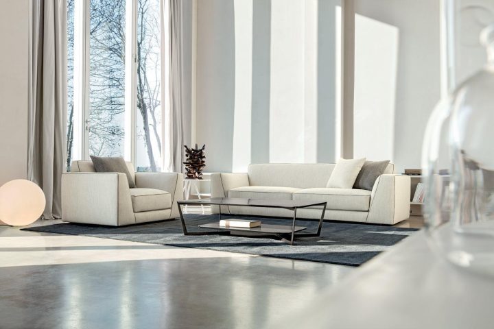 Dion - corner nabuk sofa | Alberta Salotti