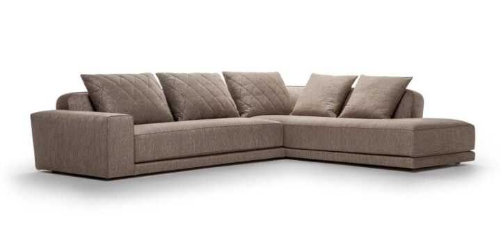 Gary - corner velvet sofa | Alberta Salotti
