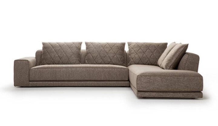 Gary - corner velvet sofa | Alberta Salotti