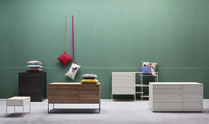 Hobby - rectangular lacquered chest of drawers with integrated handles | ALF Dafre