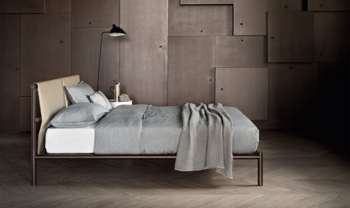 Jetty - leather bed with removable cover | ALF Dafre