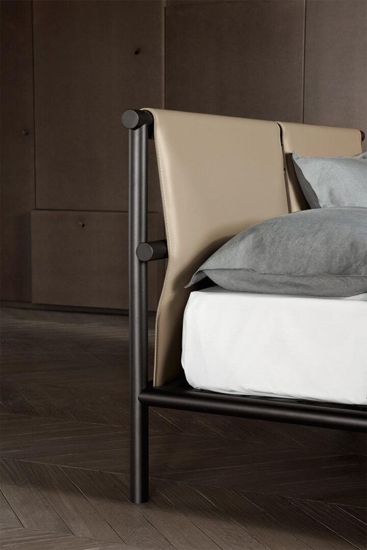 Jetty - leather bed with removable cover | ALF Dafre