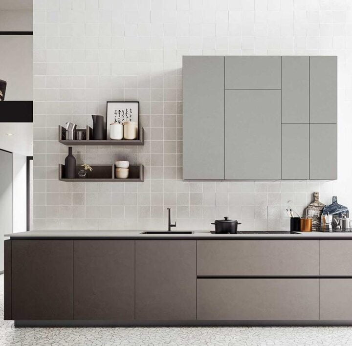 Logica L40 - fenix kitchen without handles | ALF Valdesign