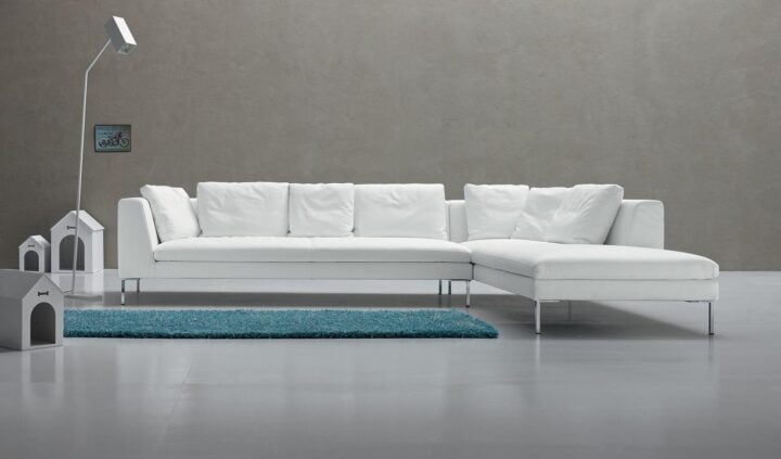 Luna - sectional velvet sofa | Alberta Salotti