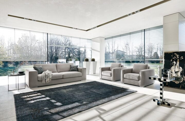 Manhattan - sectional fabric sofa | Alberta Salotti
