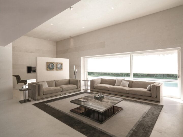 Mason - corner velvet sofa | Longhi