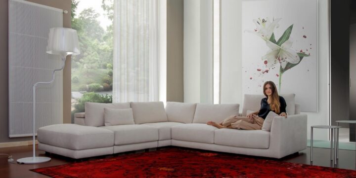 Matheola - corner fabric sofa | Calia Italia