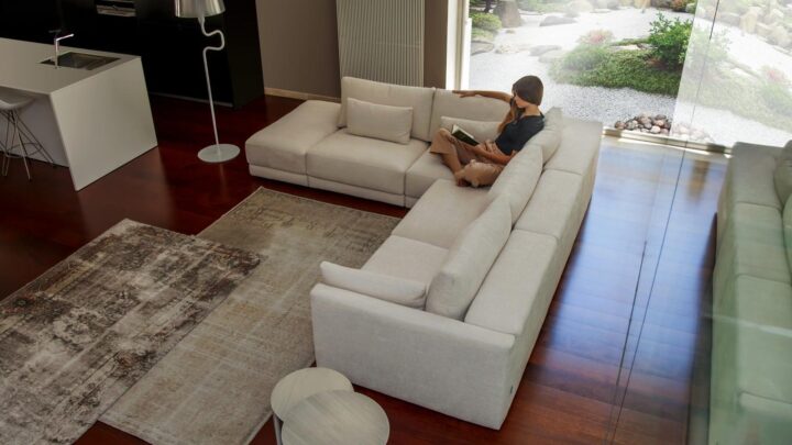 Matheola - corner fabric sofa | Calia Italia