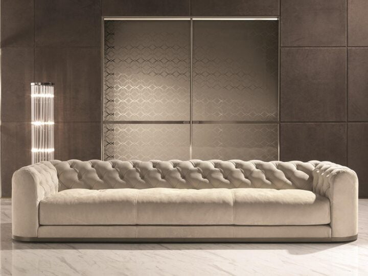 Milton - sectional leather sofa | Longhi