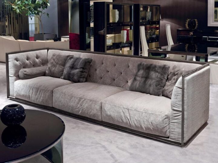 Napoleon - sectional nabuk sofa | Longhi
