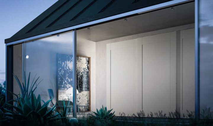 Quadra - modular lacquered wardrobe with coplanar doors | ALF Dafre