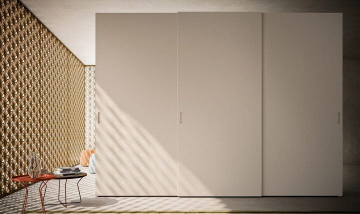 Simple - modular veneer wardrobe with coplanar doors | ALF Dafre