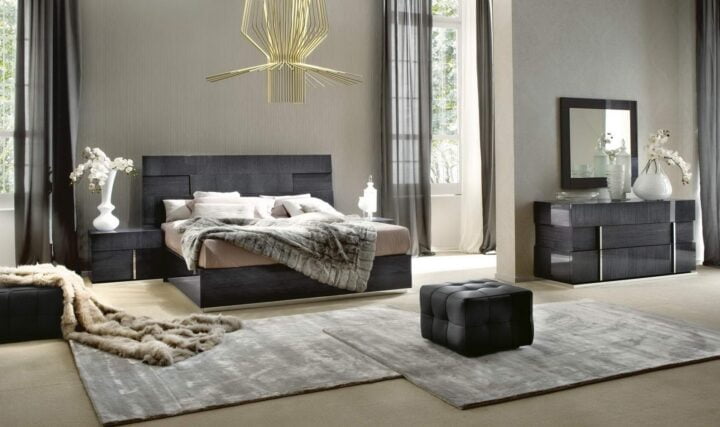 Montecarlo - eco-leather bedroom set | ALF Italia