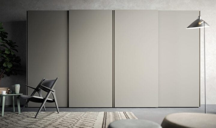 Split - corner lacquered wardrobe with doors | ALF Dafre