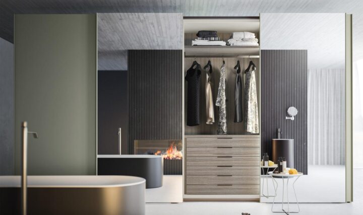 Vision - modular lacquered wardrobe with drawers | ALF Dafre