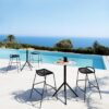 Egao Outdoor Bar Chairs Potocco