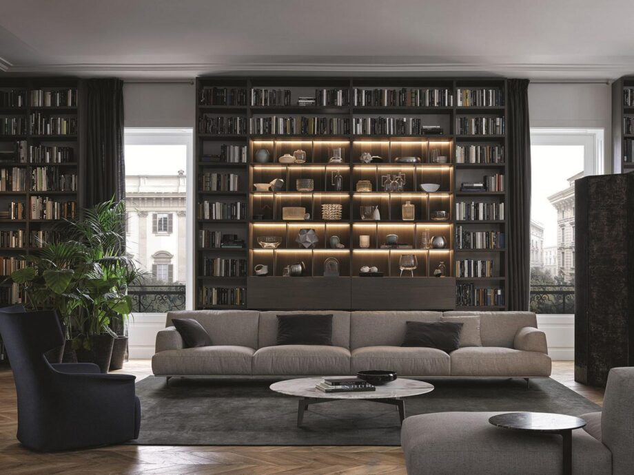 Wall System Bookcase Poliform