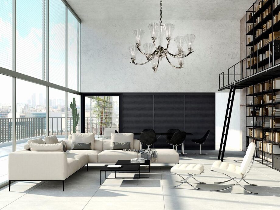 Prisca 160/6+3 Pendant Lamp Possoni Illuminazione