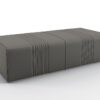 Grey Pouf Bruno Zampa