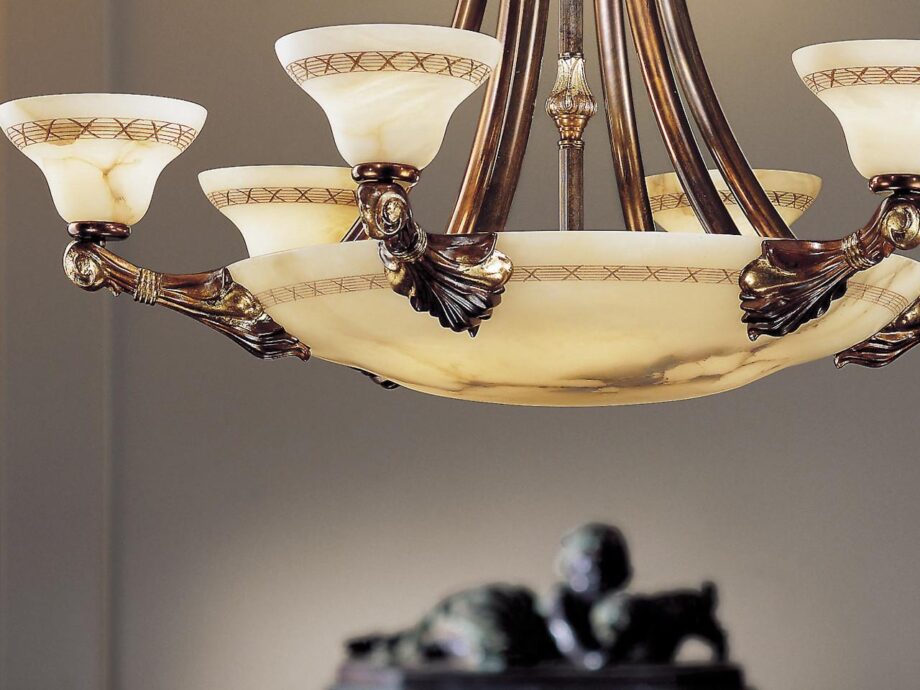Sasha 2900/6+6 Pendant Lamp Possoni Illuminazione