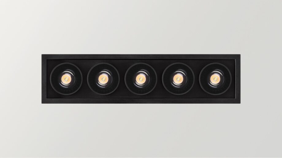 Black Foster Recessed 5 Spotlight Arkoslight