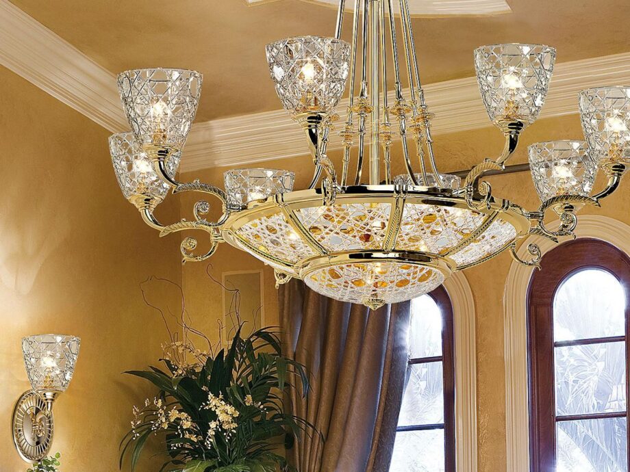 Raffaello 1999/6+8 C Pendant Lamp Possoni Illuminazione