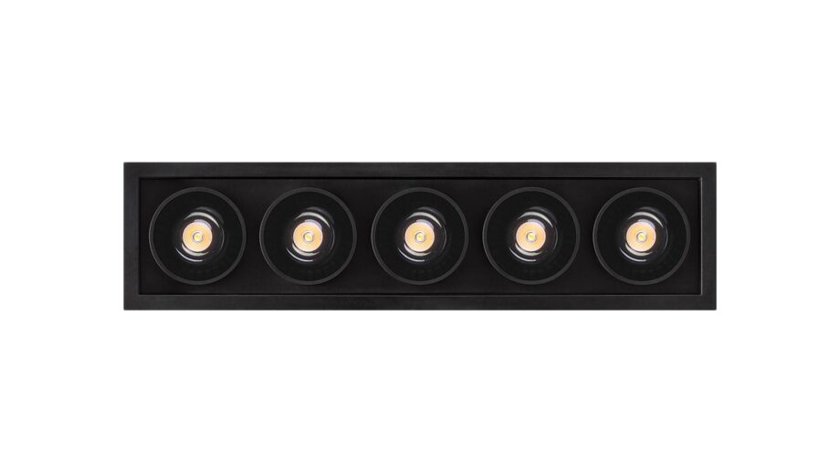 Black Foster Recessed 5 Spotlight Arkoslight
