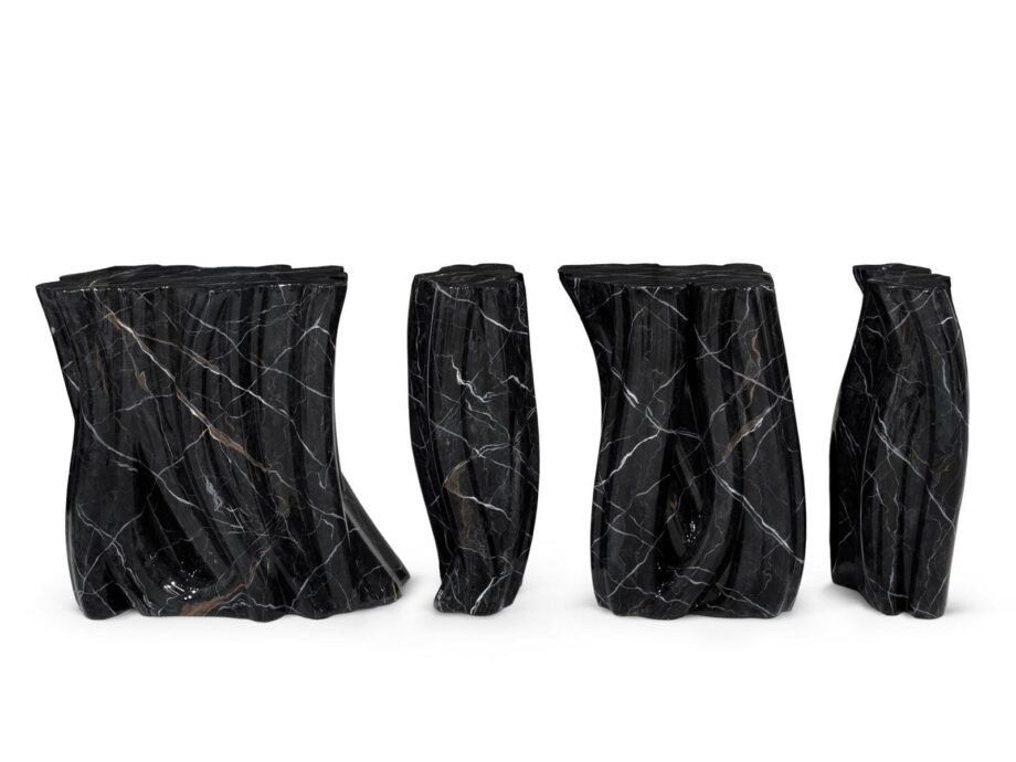 Monochrome Faux Marble Console Boca Do Lobo