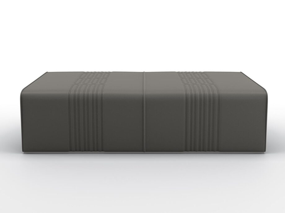 Grey Pouf Bruno Zampa