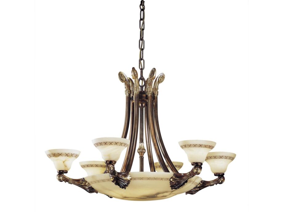 Sasha 2900/6+6 Pendant Lamp Possoni Illuminazione