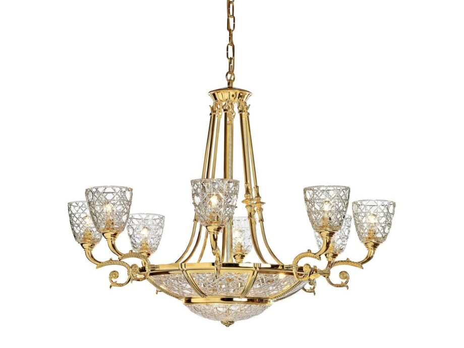 Raffaello 1999/6+8 C Pendant Lamp Possoni Illuminazione