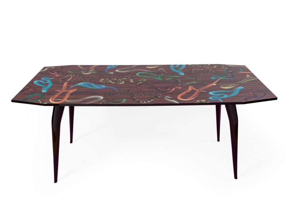 Snakes On Wood Table Seletti
