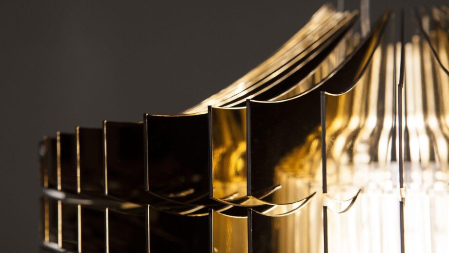 Aria Gold Pendant Lamp Slamp