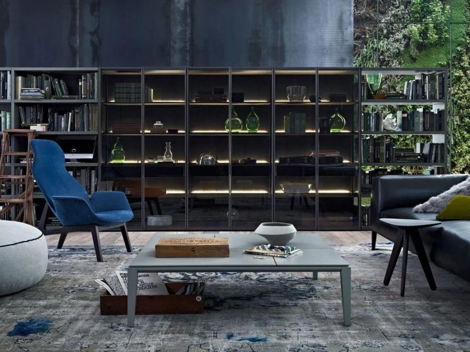 Wall System Bookcase Poliform