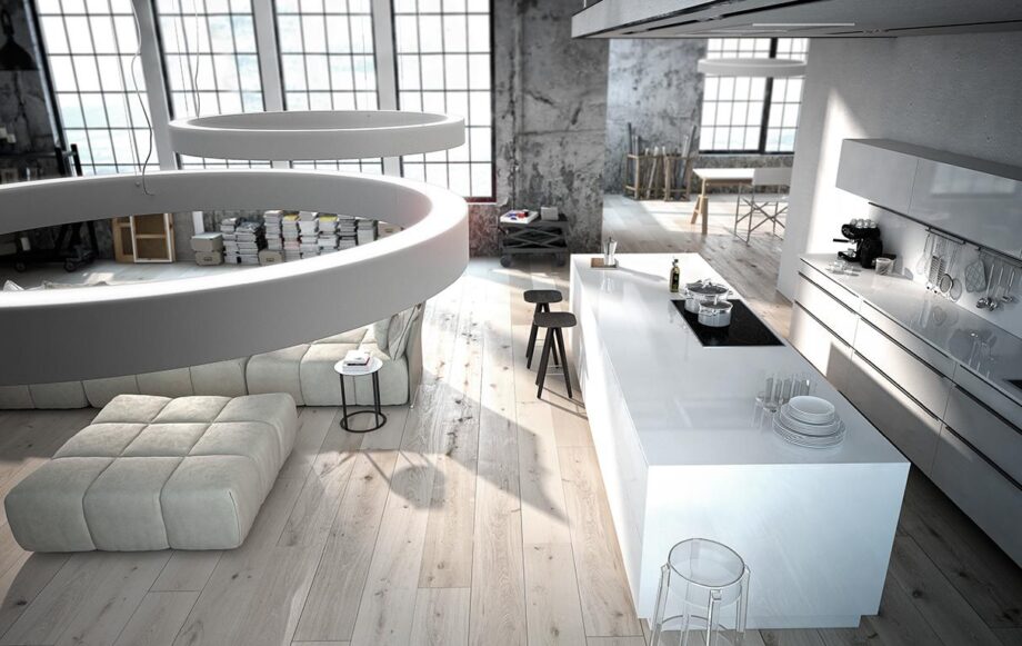 Golden Ring Pendant Lamp Panzeri