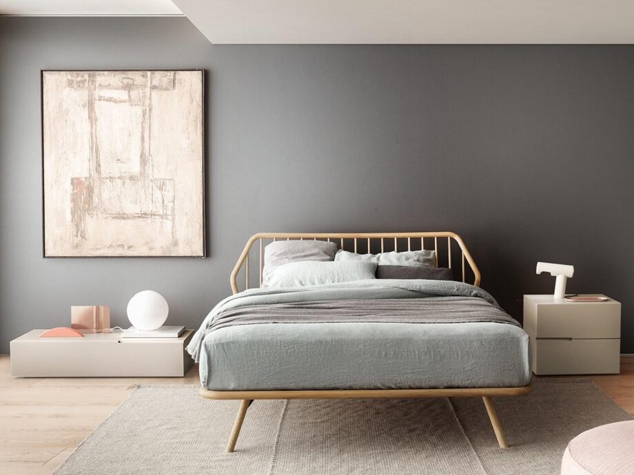 Trama Legno Bed Pianca
